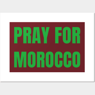 Pray for Morocco Posters and Art